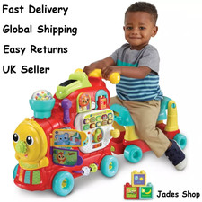 VTech Baby 4-In-1 Alphabet Train Ride Kids Childrens Fun Play Toy Playset - Red
