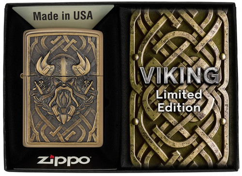 Genuine zippo lighter viking - genuine,