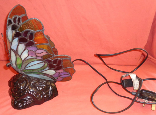 Tiffany style butterfly - butterfly, table