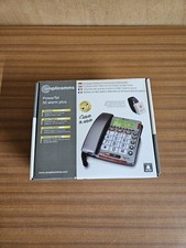 Amplicomms Powertel 50 alarm plus. Landline phone for elderly with 2 Pendant