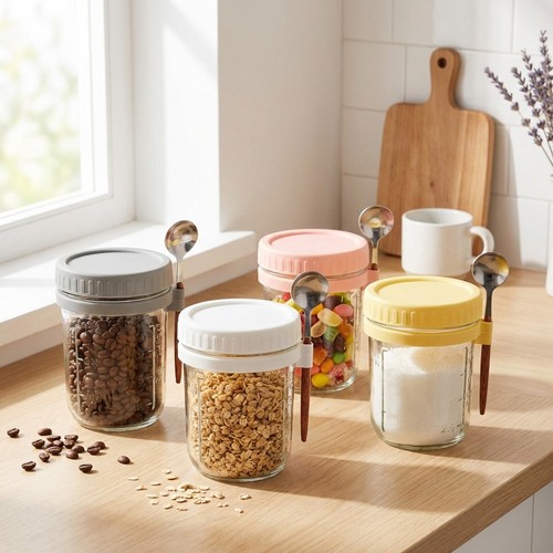 Overnight oats jars - x,