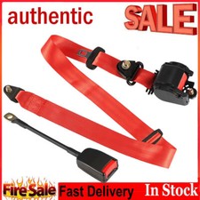 Austin Morris Classic Mini Rear Inertia Seatbelt - UK manufactured - 3.5M Red