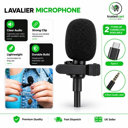 Mini lavalier lapel clip - lapel, clip-on