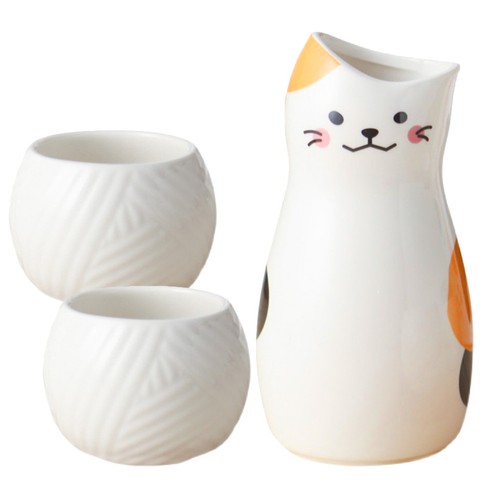 Set ceramic sake and - 1,