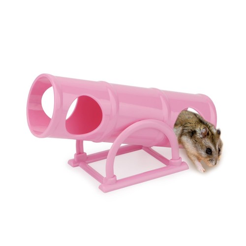 Pink plastic hamster - pink,