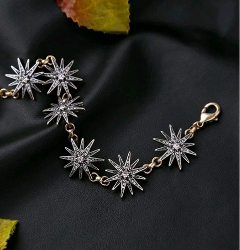 Star charm bracelet crystal - bracelet,