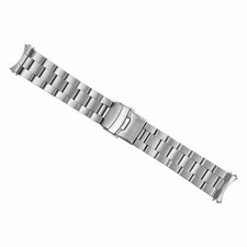 22MM WATCH BAND FOR SEIKO 5 AUTOMATIC WATCH SOLID LINK STAINLESS STEEL T.QUALITY
