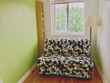 IKEA LYCKSELE sofa bed cover - Discontinued - rare - circle pattern - washable