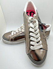 Superdry Super Sleek Star Ladies Brushed Gold Low Trainers UK4 EU37 USA 6 BNWT