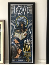 Pearl jam autographed posters - autographed,
