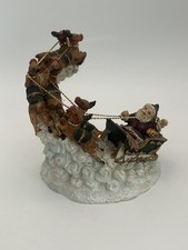 Christmas Santa Flying Reindeer ornament 