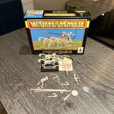 Warhammer Fantasy Undead Chariot horses and skeleton warriors 1998 Boxed built