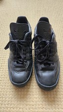 Black Faux Leather Adidas