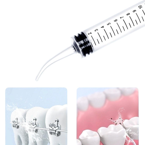 Curved tip syringe dental - 3x,