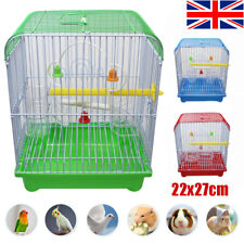 Small Birds Cage for Budgie Finch Canary Parakeet Indoor Iron Metal Cage 27x22cm