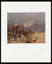 CLUMBER SPANIEL RARE OLD ANTIQUE BOOKPLATE DOG PRINT Artist REUBEN WARD BINKS