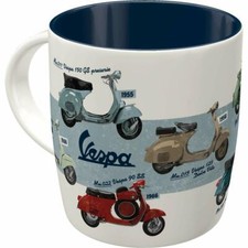 Vespa Mug, Vespa Scooter Mug, Mod Mug, Northern Soul Mug, Nostalgic Art Mug