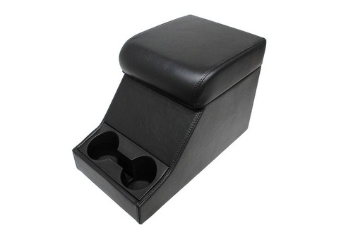 Black vinyl chubby armrest - black,