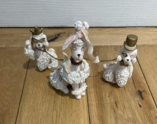 Vintage Poodles Dogs Ornaments