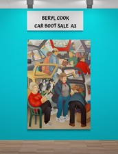 Beryl Cook Car Boot Sale A3