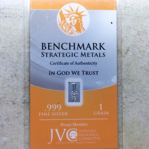Grain 999 fine silver - .999,