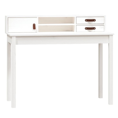 Solid wood pine desk white - pine,