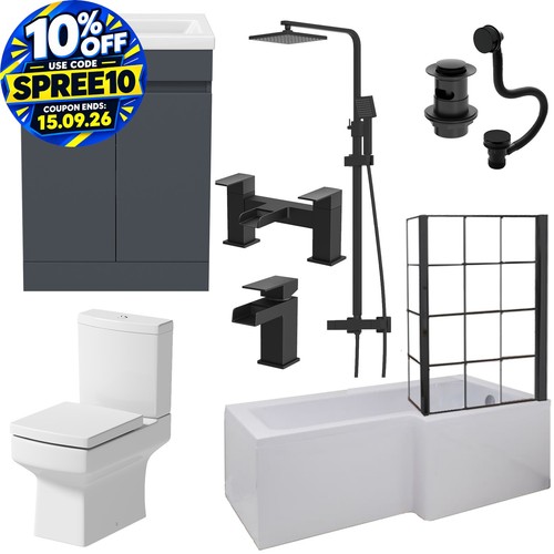 Complete bathroom suite 1700 - suite, l