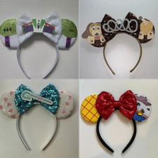 Toy Story Characters Disney headband Minnie Mickey Mouse ears Hairband bow Pixar