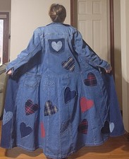 Upcycled Denim Jacket Duster