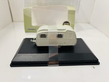 Oxford Diecast 76CC001 Carlight Continental Caravan - Light Grey - Boxed
