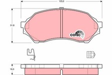 TRW Brake Pads GDB3193 For