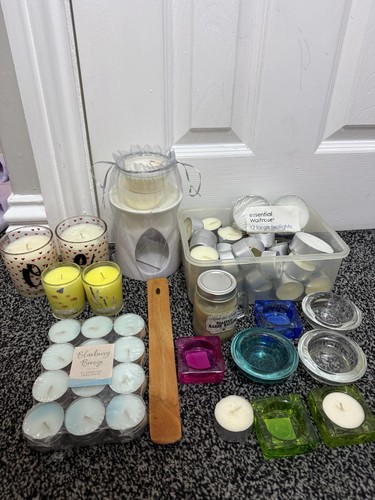 Candles tea lights and - tea,