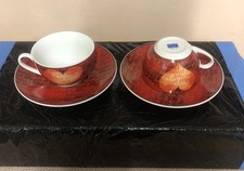 2 Ritzenhoff Design Cup and Saucer Amore Mio (Flirt) Cappuccino Cup Boxed