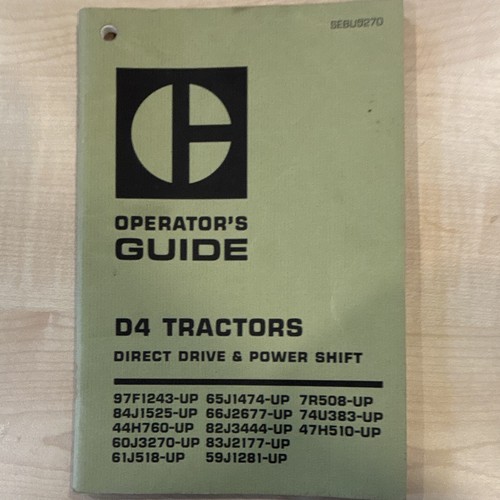 Caterpillar tractor - d4,