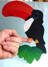 TOUCAN. Bar Novelty. Balancing. Wooden . Hand Made Ornament.