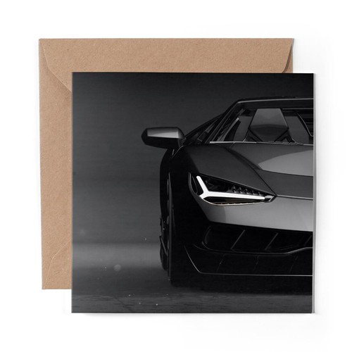 Blank greeting card black - 1,