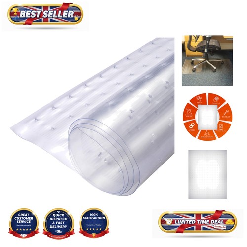 Transparent office chair mat - transparent,