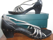 Clarks Sandals Ruffus Black Leather UK 7  41  D Used £25.99