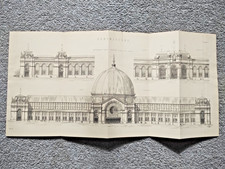 Elevations of the International Exhibition of 1862, London- Antique Print - 1875