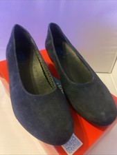Wolky Blue Goat Suede Size 8