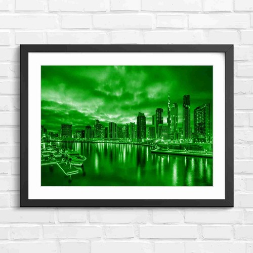 Dubai marina sunset skyline - dubai,