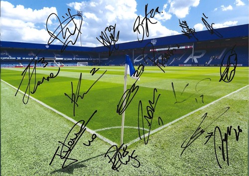 Qpr hand signed 26 - a4, squad