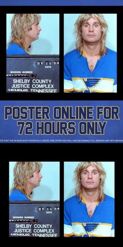 Ozzy osbourne mugshot - osbourne, poster