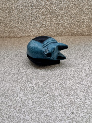 Blue painted wooden - blue,