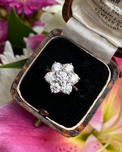 Diamond daisy cluster platinum - diamond,
