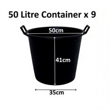 9 x 50 Litre Plant Tree Pot