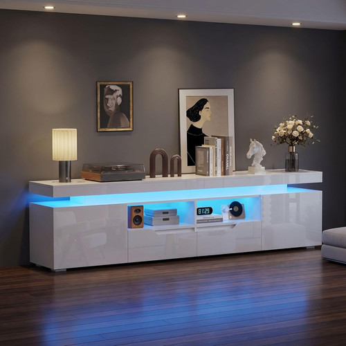 Modern 200cm high gloss - gloss, tv