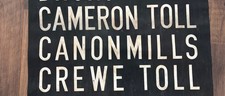 1970 Edinburgh Lothian Bus Blind 3 Destina Cameron Toll Cannonmills Crewe Toll