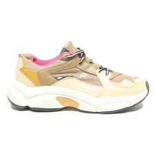 FILA Womens Chunky Trainers Beige & Brown Synthetic UK 8 Comfortable Casual