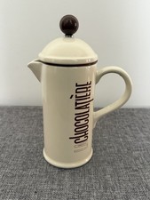 La Chocolatiere Vintage French Press Ceramic Hot Chocolate Makers